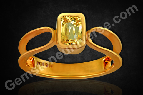 Finest Ceylonese Yellow Sapphire Ladies Ring – Powerful Jupiter Talisman
