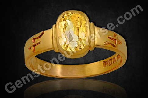 Natural Ceylonese Yellow Sapphire – Pristine Jupiter Talisman