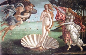 Sandro Boticelli's Famous painting of Venus