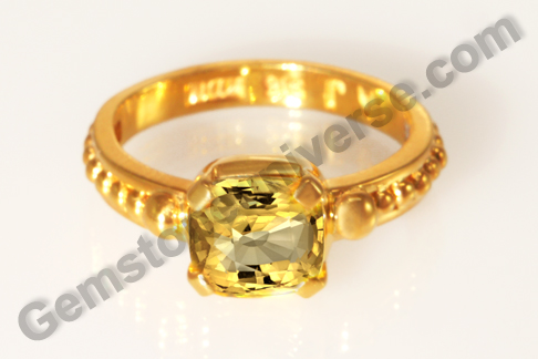 Stunning Golden Canary Yellow Sapphire – Jupiter Talisman Ring