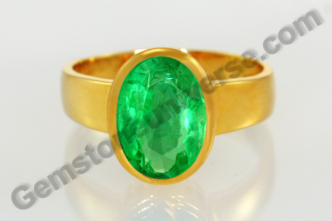 Deep Vivid Green – Allure of a Natural Zambian Emerald in a Mercury Talisman