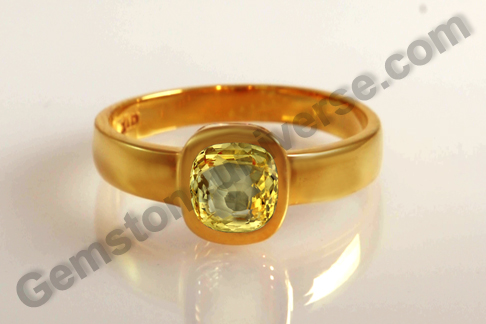 Dainty Parcel of Delight – Natural Ceylon Yellow Sapphire Ring