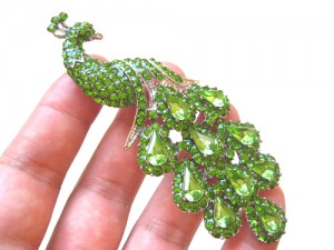 A splendid Peridot Brooch