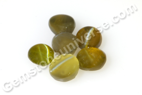 Aakshi 2012 – Superbly Chatoyant Honey Colored Chrysoberyl Cat’s eye New Lot