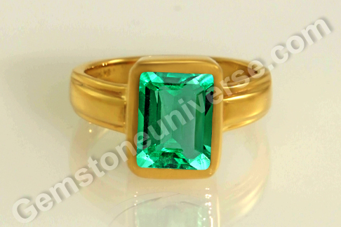 Birthstone for the Month of May – Amazing Natural Colombian Emerald in Gold Ring