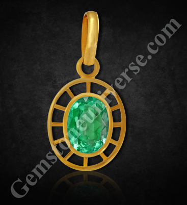 The Chakra Pendant – Mercury Talisman with a Radiant Colombian Emerald