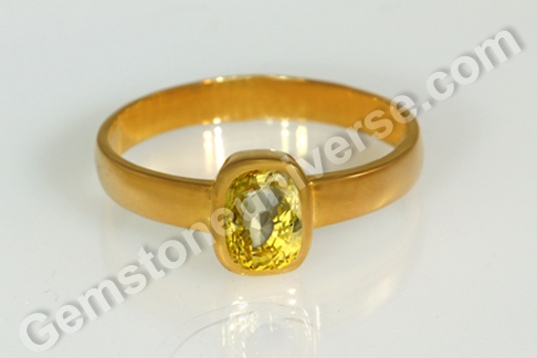 Jupiter’s Beloved Gem - Brilliant Natural Ceylon Yellow Sapphire in a Ring