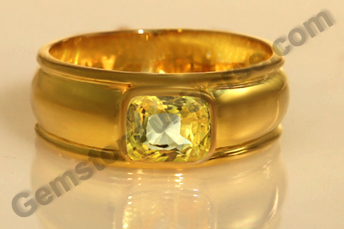Saatvik Power of Jupiter in a Natural Ceylon Yellow Sapphire Ring