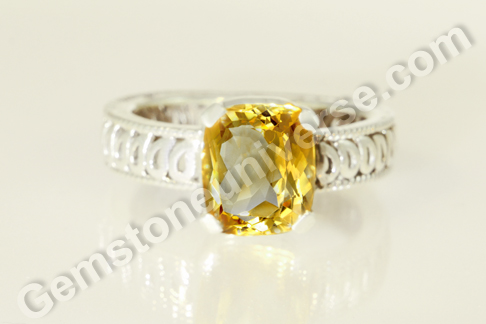 Splendor and Power of a Imperial Golden Yellow Topaz in a Jupiter Talisman Ring