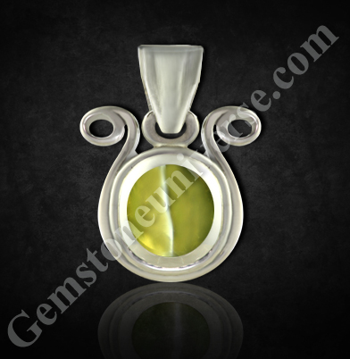 Planetary Bhasma Pendant - Mesmerizing Natural Catâ€™s Eye in a Pendant