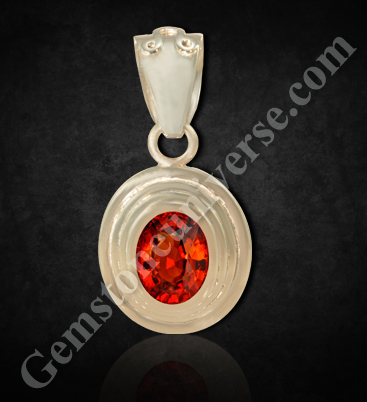 Planetary Bhasma Pendant for Rahu - Power of Natural Hessonite and Sacred Doorva Herb
