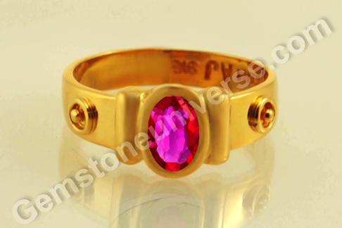 Fire and Power of the Sun in a Natural Mozambique Ruby Talisman