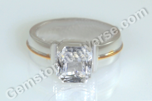 Fantastic Natural White Sapphire – Rare gem in a Venus Talisman