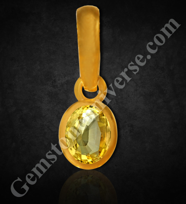 Brilliance of Cosmic Energy - Scintillating Natural Ceylon yellow Sapphire