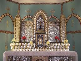 Mother of Pearl Shrine inside Beagle bay Church, Australia Mother of Pearl Shrine inside Beagle bay Church, Australia