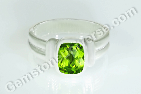 Emerald of the Evening â€“ Fine Natural Peridot in a Mercury Talisman Ring
