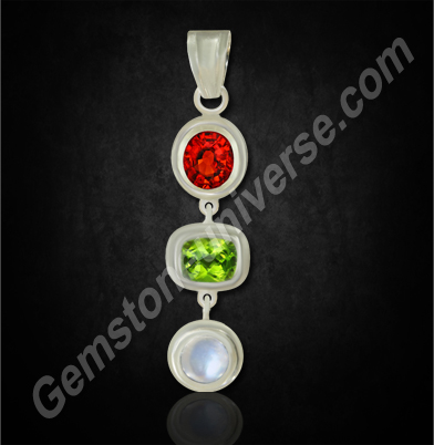 Tri-Ratna Planetary Bhasma Pendant – Effective Planetary Gem therapy