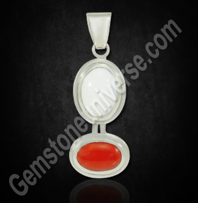 Red and White Italian Coral Pendant – Planetary Gem Therapy and Role of Natural Coral in Medical Astrology