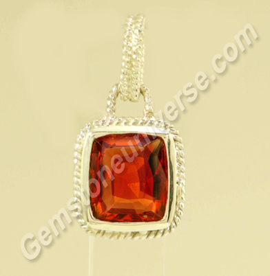 Lusciousness of Color and Strength of Planetary Power in a Natural Ceylon Hessonite Pendant