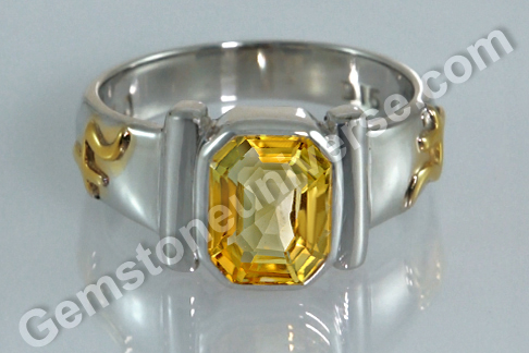 Sacred Herbal Ash Ring for Jupiter Yellow Sapphire or Topaz Set with the Ashwath Herb Sacred Herbal Ash Ring for Jupiter Yellow Sapphire or Topaz Set with the Ashwath Herb