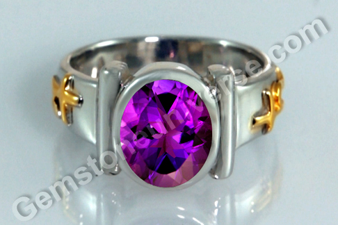 Sacred Herbal Ash ring for Saturn Blue Sapphire or Amethyst set with Khejri Bhasma Sacred Herbal Ash ring for Saturn Blue Sapphire or Amethyst set with Khejri Bhasma