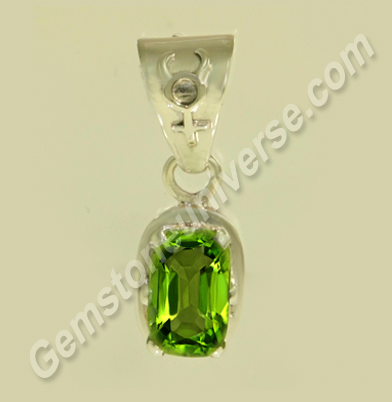 Revitalizing Energies of a Natural Burmese Peridot in a Fine Mercury Talisman