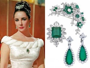 Liz Taylor and her Emeralds