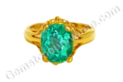 A Gem that Flamed Desire to Possess, a Treasure Hard to Come by - Rare Fascinating Natural Colombian Emerald Ring