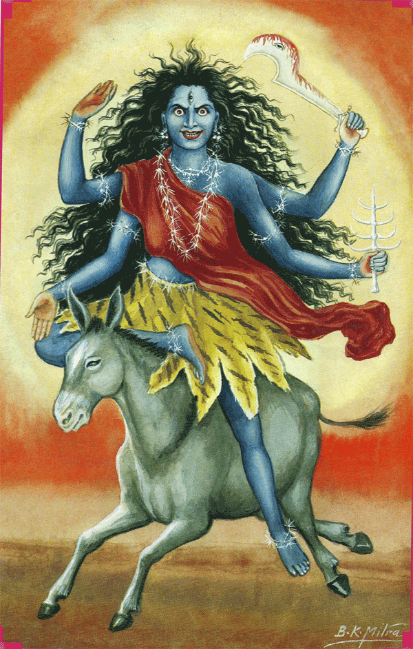 Celebrating the Divine Feminine/Shakti and the Navratnas VII – Mother Kalratri and Blue Sapphire