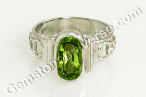 Natural Burmese Peridot - Power of Gemstone Combining with Ayurveda in Mercury Planetary Bhasma Ring