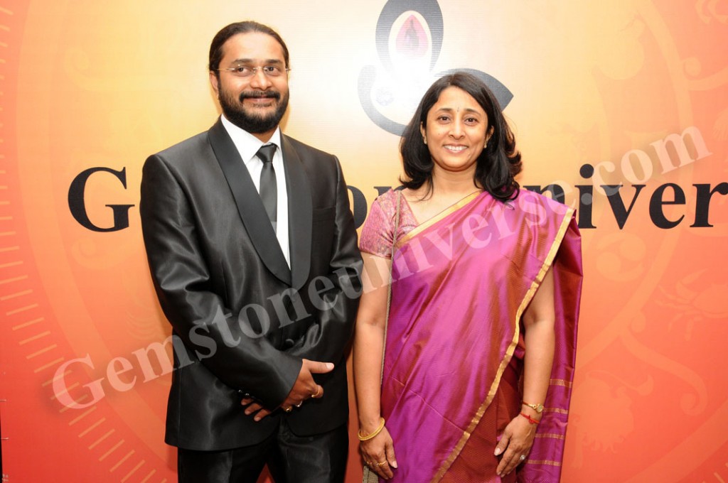 Mr. S Ananthram and Sanggita K-Gemstoneuniverse team members sporting their best smiles