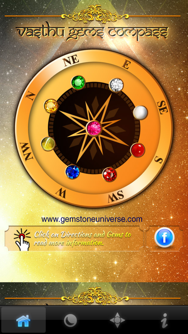 The compass shows the best directions and also has the classical arrangement of the Navratnas The compass shows the best directions and also has the classical arrangement of the Navratnas