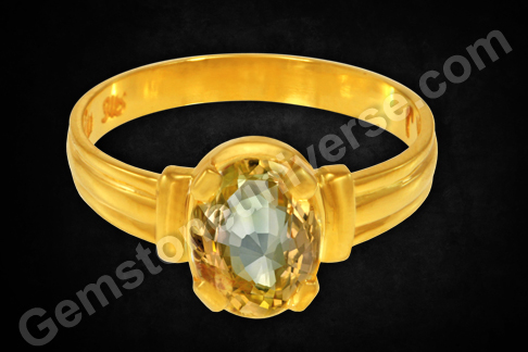 Natural Yellow Sapphire of 3.49 carats Gemstoneuniverse Natural Yellow Sapphire of 3.49 carats Gemstoneuniverse