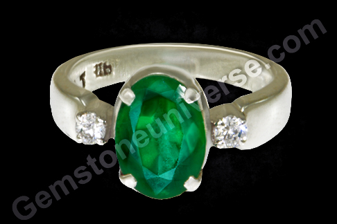 Natural Zambian Emerald of 2.26 carats Zambian emerald ring for Astrology Natural Zambian Emerald of 2.26 carats Zambian emerald ring for Astrology