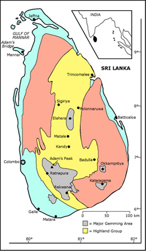 ceylon gem map