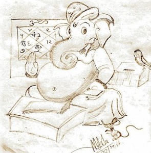 GANESHA courtesy Mokshasketches blogspot