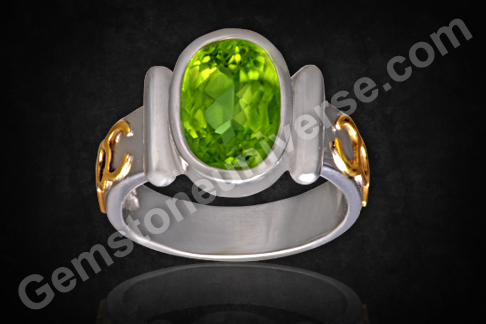 Natural Pakistan Peridot Planetary Bhasma Ring â€“ Powering Mercury
