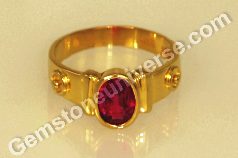 Natural Ruby for a Balanced Muladhara or Root Chakra