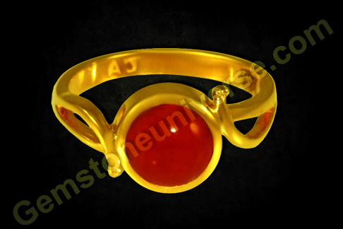 Natural Organic Red Coral ring
