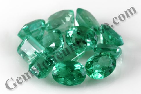 Rhea Oval to classical Emerald Cut Colombian Emeralds