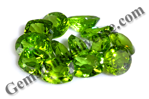 Calibrated Natural Peridots from Burma Lot Name Dione