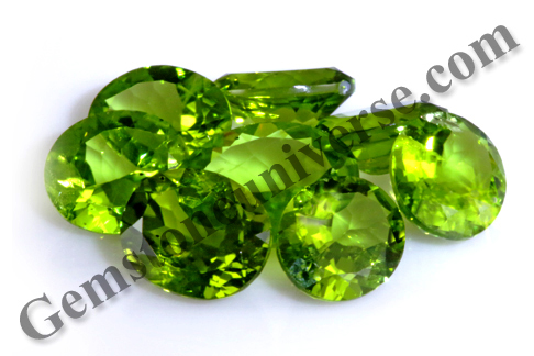 Calibrated Natural Peridots from China Lot Name EOS