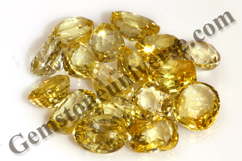 PUSHTI Nourishment Unheated Yellow Sapphires