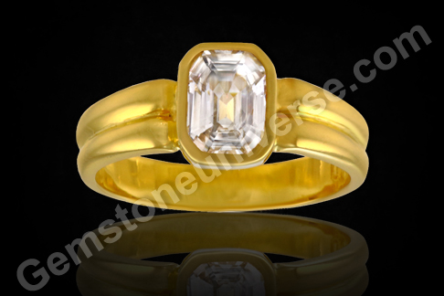 Sri Lankan White Sapphire ring