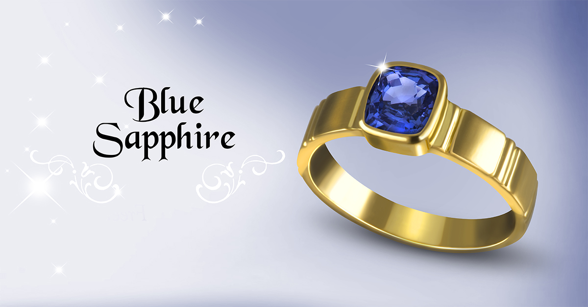 Blue Sapphire ring for Saturn Powers in Vedic Astrology