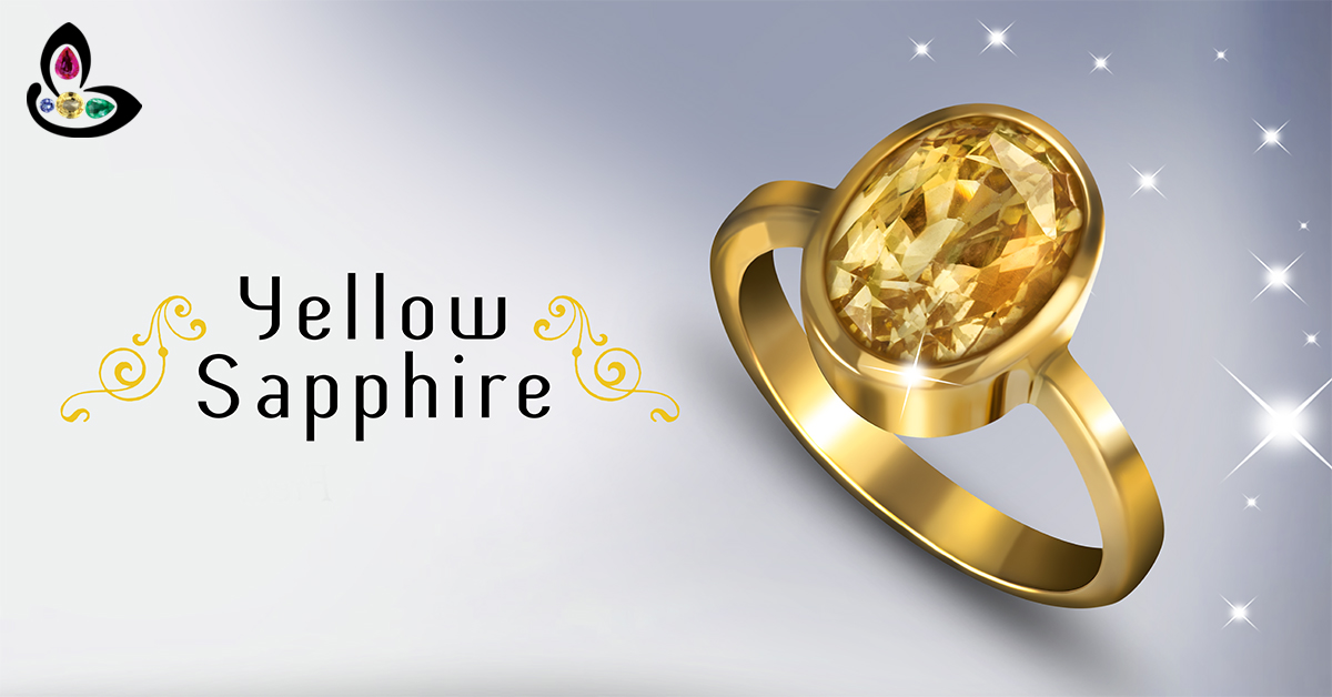 Yellow Sapphire Ring Astrology | 8+ carats Ceylon Yellow Sapphire