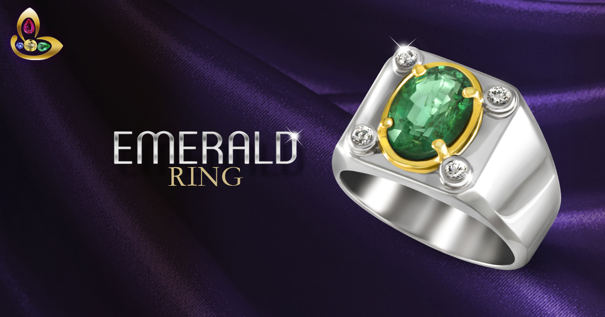 Ushering in the New Year with a classic Emerald Diamond Ring!