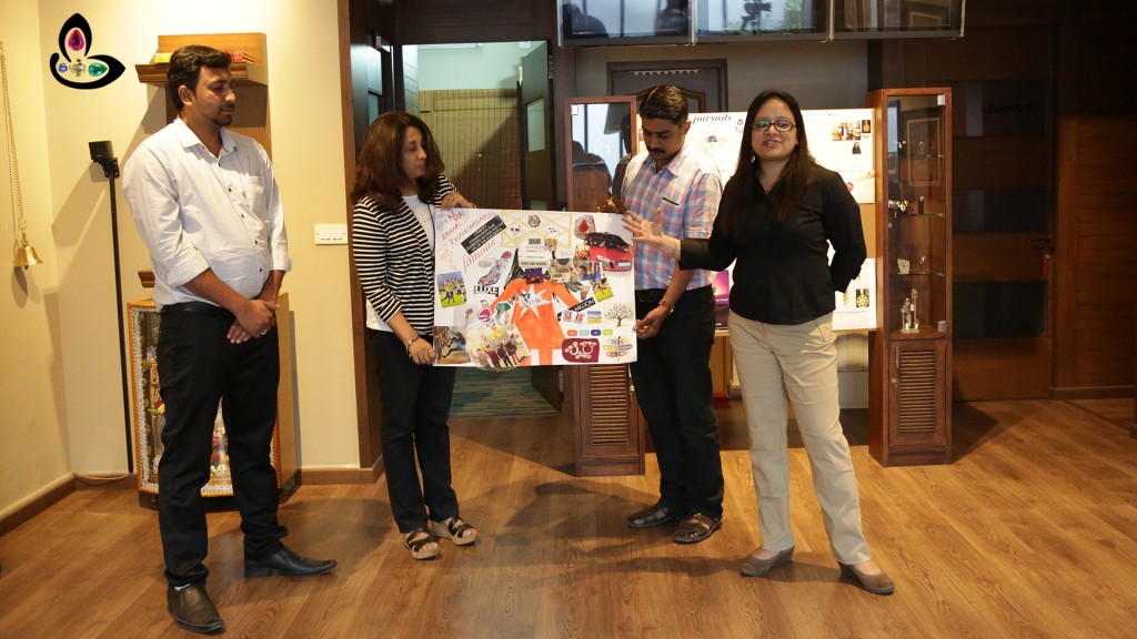 Team Panchjanya explaining their interpretation of Gemstoneuniverse Vision