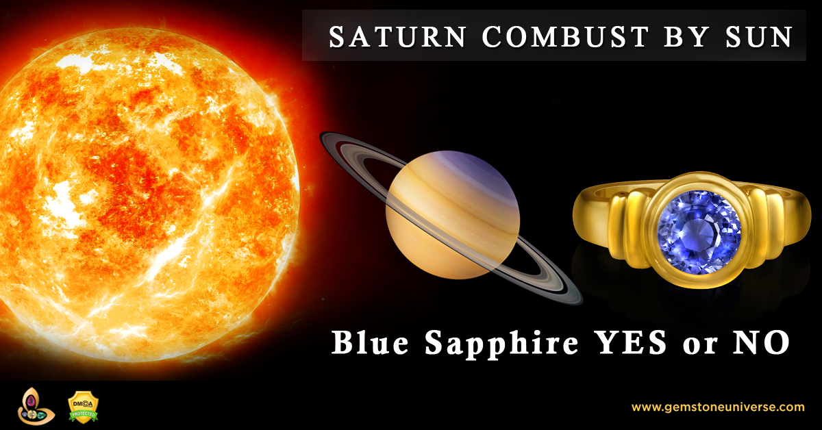 Can Saturn combust in horoscope wear Blue Sapphire