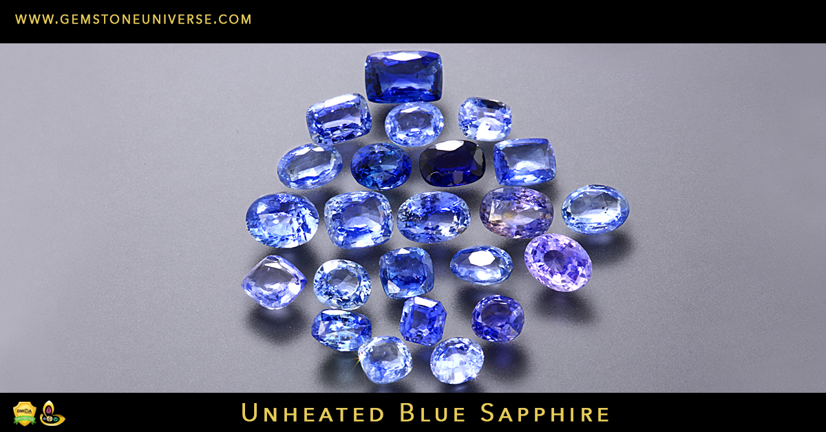Unheated Sapphires from Ratnapura